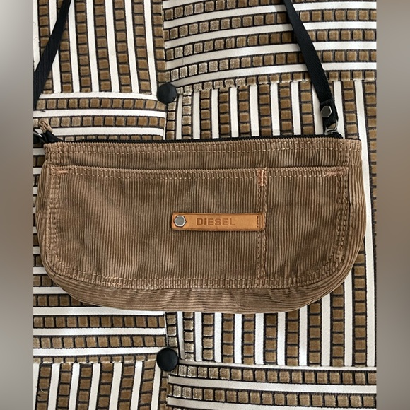 Diesel Spare Parts Corduroy Shoulder Bag - Picture 3 of 8